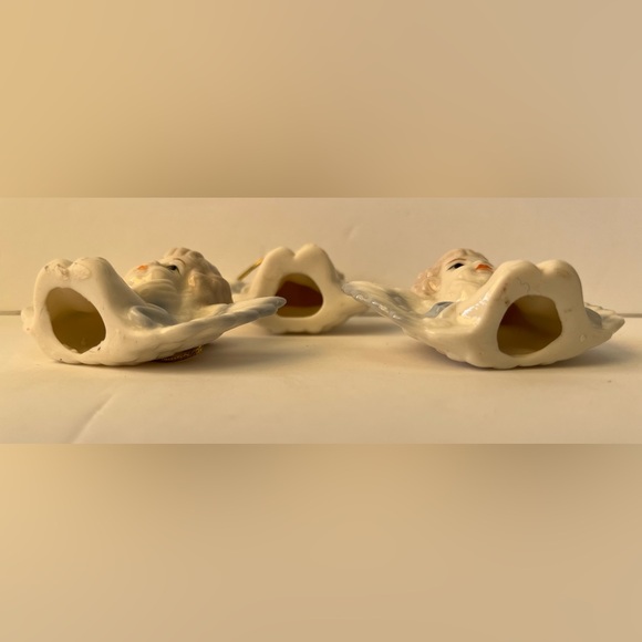 3 ~ Vintage Porcelain Angel Ornaments - Picture 2 of 6
